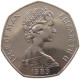 ISLE OF MAN 50 PENCE 1983 Elizabeth II. (1952-2022) #c008 0477 - Isle Of Man