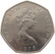 ISLE OF MAN 50 PENCE 1976 Elizabeth II. (1952-2022) #c018 0459 - Île De  Man