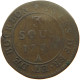 ISLE DE BOURBON FRENCH GUIANA 3 SOUS 1781  #s036 0449 - French Guiana