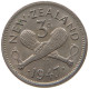 NEW ZEALAND 3 PENCE 1947 George VI. (1936-1952) #a050 0237 - New Zealand