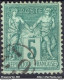 FRANCE TYPE SAGE N° 75 OBLITERATION JOUR DE L'AN 62 ENCERCLÉ - 1876-1898 Sage (Tipo II)