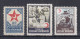 Action !! SALE !! 50 % OFF ⁕ Turkey 1943 - 1947 ⁕ Compulsory Surcharge Stamps / Charity Stamps ⁕ 3v Unused (MNH, NG, MH) - Charity Stamps