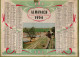 Calendrier Almanach Des P.T.T. 1954 Du Nord - Photo Rizière En Camargue - Oller - Format : 28.5x21.5 Cm - Grand Format : 1941-60