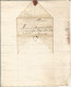 ANCIEN LETTRE AU TRESORIIER BARTHOQUIN DUCHESSE DE BOUILLON AVEC CACHET DE CIRE DATE 1655 N°98 - Historische Personen