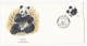 Chine 1954 FDC , 1ER Jour Timbre Panda Géant , Voir Scan Recto Verso - 1980-1989