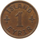 ICELAND EYRIR 1931  #t018 0393 - Iceland