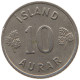 ICELAND 10 AURAR 1965  #s066 0195 - Island