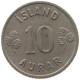 ICELAND 10 AURAR 1963  #s066 0191 - Iceland