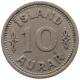 ICELAND 10 AURAR 1940  #s040 0777 - Iceland