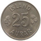 ICELAND 25 AURAR 1967  #c078 0325 - Islanda