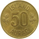 ICELAND 50 AURAR 1969  #c075 0677 - Island