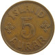 ICELAND 5 AURAR 1942  #a066 0387 - IJsland