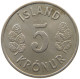 ICELAND 5 KRONUR 1970  #s065 0527 - Island