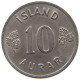 ICELAND 10 AURAR 1966  #a044 1075 - Iceland