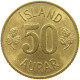 ICELAND 50 AURAR 1971  #s066 0715 - Islande