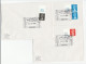 3 Diff 1989 AUTUMN STAMPEX With POSTCODE SELVEDGE Stamps EVENT COVERS Cover GB Philatelic Exhibition - Brieven En Documenten