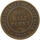 AUSTRALIA HALFPENNY 1911 George V. (1910-1936) #c028 0291 - ½ Penny