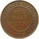 AUSTRALIA HALFPENNY 1933 George V. (1910-1936) #a066 0225 - ½ Penny