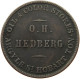 AUSTRALIA HALF PENNY TOKEN  Victoria (1837-1901) TOKEN O H HEDBERG SWEDISH HUSE HOBART #t059 0197 - ½ Penny