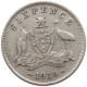 AUSTRALIA 6 PENCE 1936 George V. (1910-1936) #c049 0003 - Sixpence