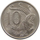 AUSTRALIA 10 CENTS 1966 Elisabeth II. (1952-) #c078 0029 - 10 Cents