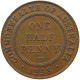 AUSTRALIA 1/2 PENNY 1938 George VI. (1936-1952) #s050 0113 - ½ Penny