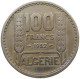 ALGERIA 100 FRANCS 1952  #a087 0851 - Algeria