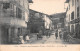 LAMURE-sur-AZERGUES (Rhône) - Grande Rue - Hôtel Du Commerce Deschamps - Pub Chocolat Menier - Voyagé 1914 (2 Scans) - Lamure Sur Azergues