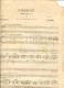 Partition Charité Hymne Poésie De V. PRILLEUX Musique De J. FAURE 1898 - D-F