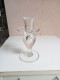 Bougeoir Ancien En Cristal Signé  St-louis Hauteur 15 Cm X 8 Cm - Candelabri E Candelieri