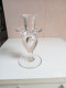 Bougeoir Ancien En Cristal Signé  St-louis Hauteur 15 Cm X 8 Cm - Candelabri E Candelieri