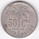 CONGO BELGE , 50 Centimes 1926  , Légende Française . Albert I, En Cupronickel, KM# 22 - 1910-1934: Albert I