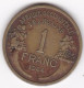 Afrique Occidentale Française. AOF. 1 Franc 1944. Bronze Aluminium. Lec# 2 - Frans-West-Afrika