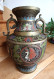 GRAND VASE EN BRONZE A EMAUX CLOISONES - PHENIX CHINOIS - Vazen