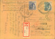 1948, Bedargs-R-Karte Mit 50 Und 12 Pf. Arbeiter Ab FRANKFURT A. N. Nach USA. Seltener Bedarf - Brieven En Documenten