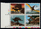 Sc#2422-2425, Prehistoric Animals, Dinosaurs, 25-cent 1989 Issue, Plate # Block Of 4 MNH US Postage Stamps - Plate Blocks & Sheetlets