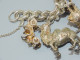 Delcampe - -SUPERBE BRACELET ARGENT SILVER 10 GROSSES BRELOQUES Poinçons BIJOU ANCIEN   E - Armbanden