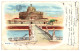Ponte E Castel S. Angelo Roma 1904 Used Postcard From Roma Ferrovia To Boulogne-S-Seine France - Bruggen