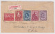 DENMARK 1948 - Reco-letter To Prague/CSR - Mi 247, 284, 286, 294 - Brieven En Documenten