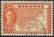 SARAWAK 1952 KGVI 10c Orange SG186 FU - Sarawak (...-1963)