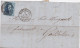 34605# BELGIQUE LEOPOLD MEDAILLON N°11 LETTRE Obl 24 BRUXELLES 1859 Pour GOSSELIES - 1849-1865 Médaillons (Autres)