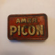 Ancienne Boite Métal Amer Picon Avec Un Jeux De 20 Cartes Pub Le Picon C'est Le Roi Au Dos - Other & Unclassified