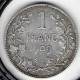 1 Franc Argent Léopold II 1909 FR - 1 Franc
