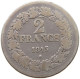 BELGIUM 2 FRANCS 1843 RARE #t109 1033 - 2 Francs