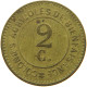 BELGIUM 2 CENTIMES 1886 Hoogstraeten- MERXLAS #t061 0139 - 2 Centimes