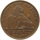 BELGIUM 2 CENTIMES 1909 Leopold II. 1865-1909 #s077 0671 - 2 Cents