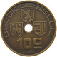 BELGIUM 10 CENTIMES 1938 10 CENTIMES 1938 JESPERS PATTERN MATTE BRONZE RARE #t081 0037 - 10 Centesimi