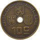 BELGIUM 10 CENTIMES 1938 10 CENTIMES 1938 JESPERS PATTERN MATTE BRONZE RARE #t081 0037 - 10 Centimos