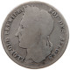 BELGIUM 1/4 FRANC 1834 Leopold I. (1831-1865) #t143 0607 - 1/4 Frank