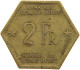 BELGIAN CONGO 2 FRANCS 1943  #t159 0305 - 1934-1945: Leopoldo III